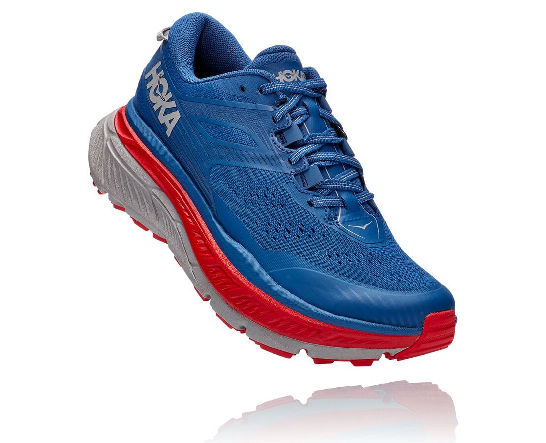 Hoka One One Stinson Atr 6 South Africa - Mens Trail Running Shoes - Dark Blue / Red,MLYXE-2307